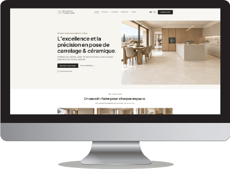 Beyazgul Carrelage website desktop view